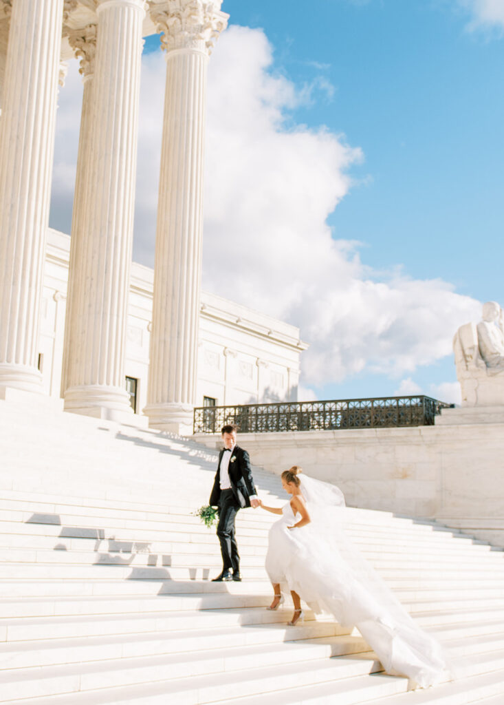 Supreme Court Steps Wedding