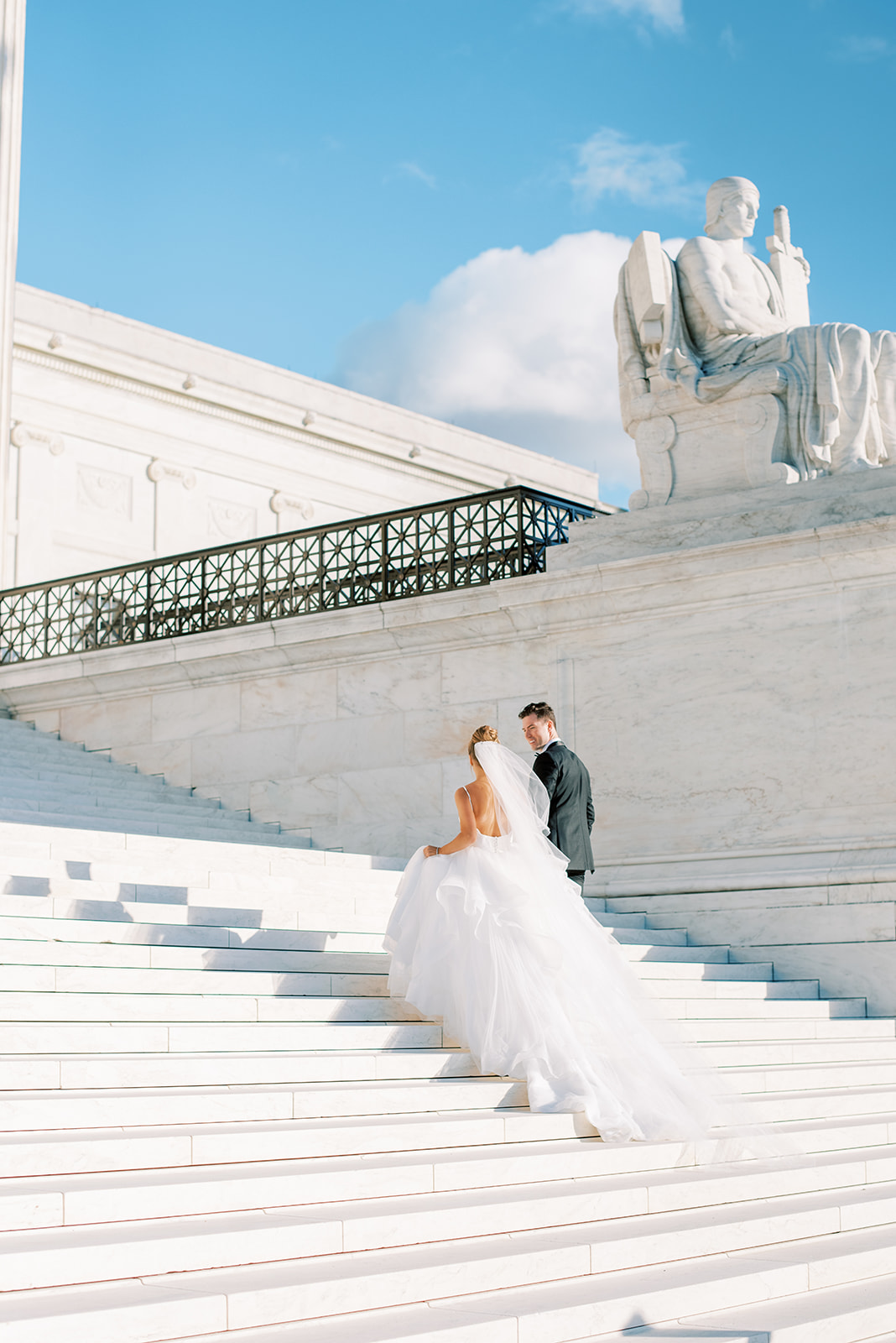 Supreme Court Steps Wedding