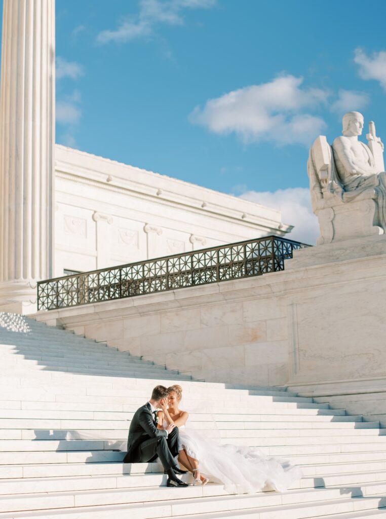 Supreme Court Steps Wedding