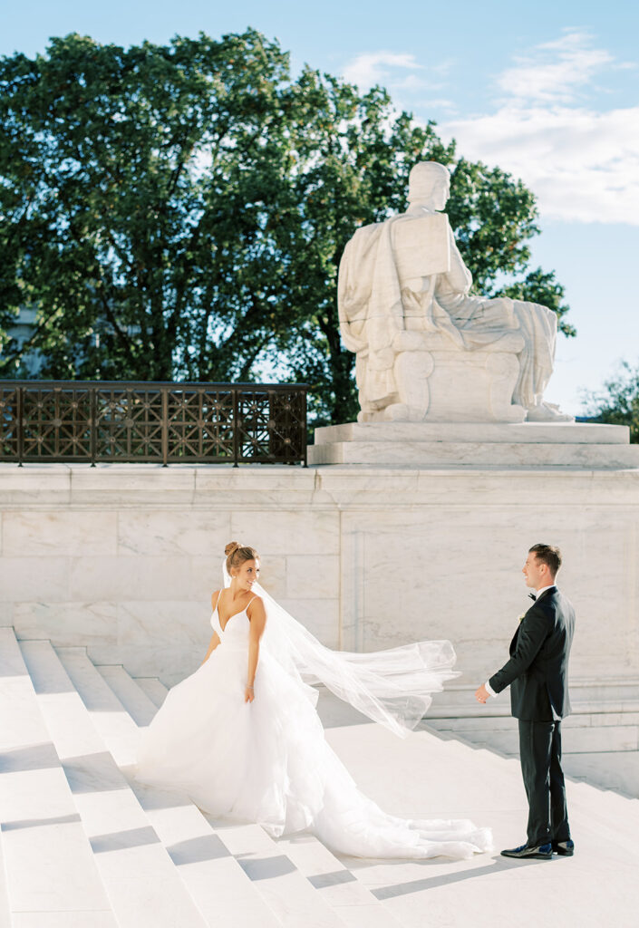 Supreme Court Steps Wedding