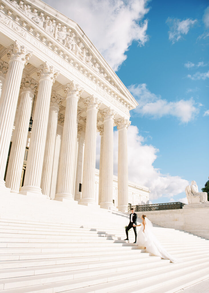 Supreme Court Steps Wedding